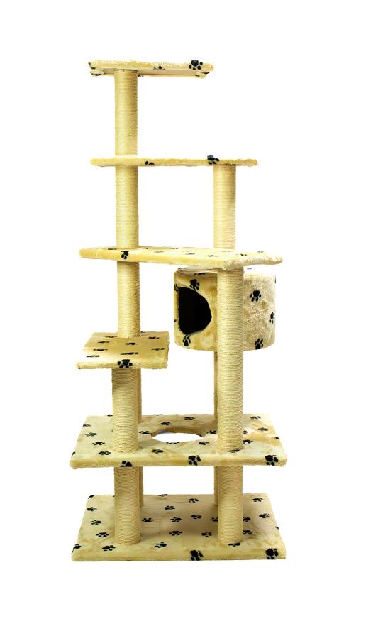 Paws cat tree - catsy cat tree -cat forest -Big cat tree -side view