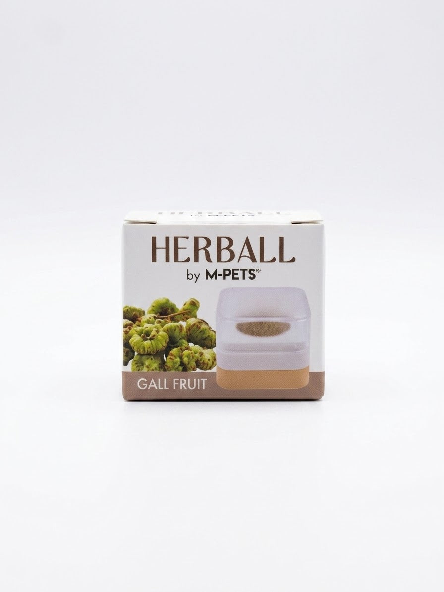 Herb mood ball for cats gall fruit