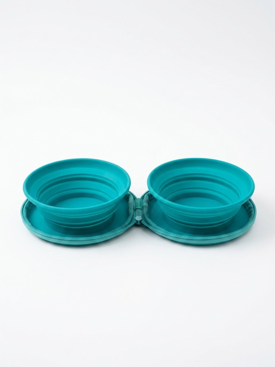 Double Portable Cat Bowls