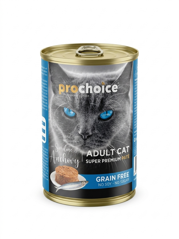 Prochoice Cat Wet food Adult cats - Sardine &Anchovy 400g x12