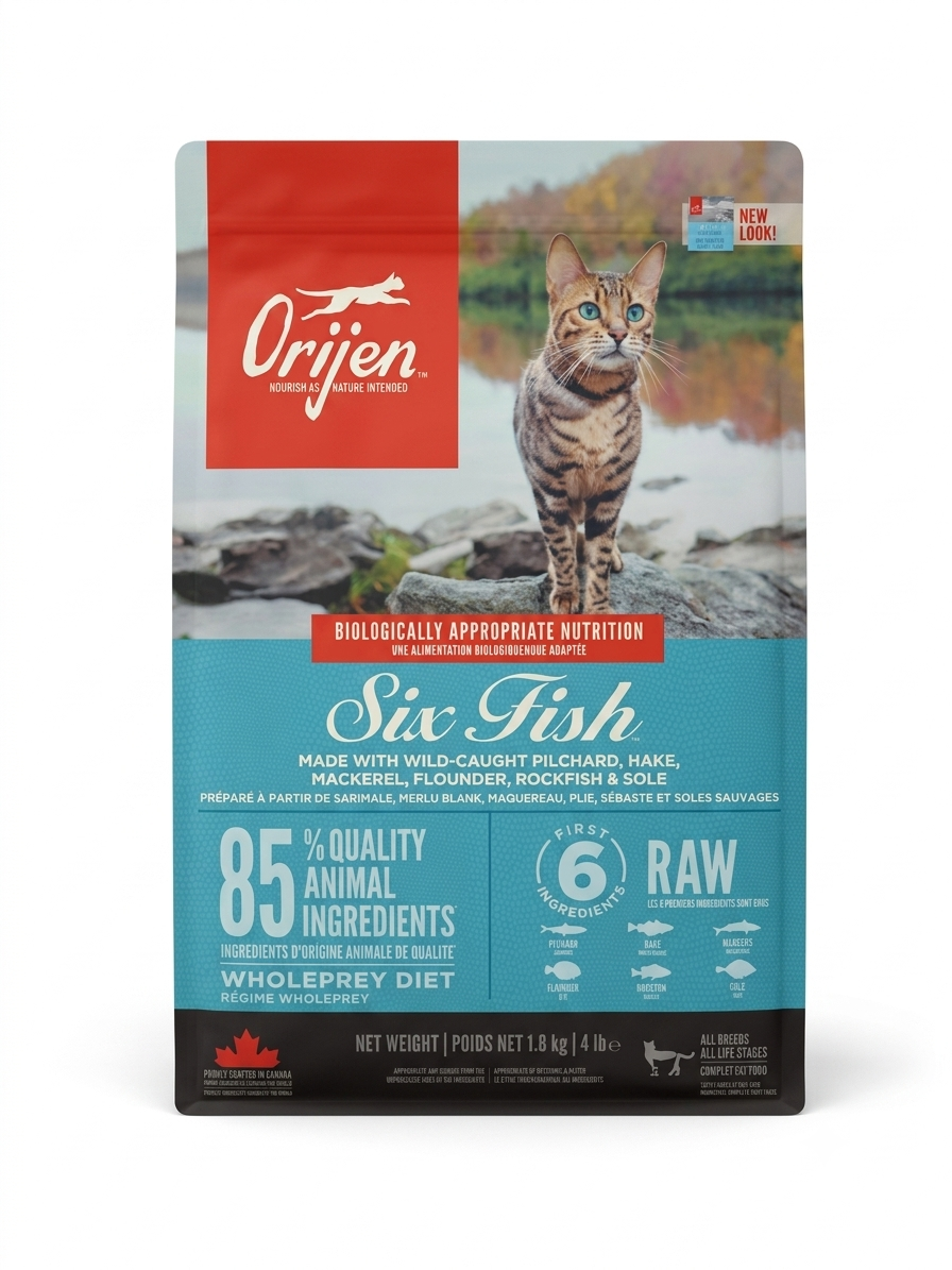 ORIJEN Six Fish Cat Dry Food (1.8kg)