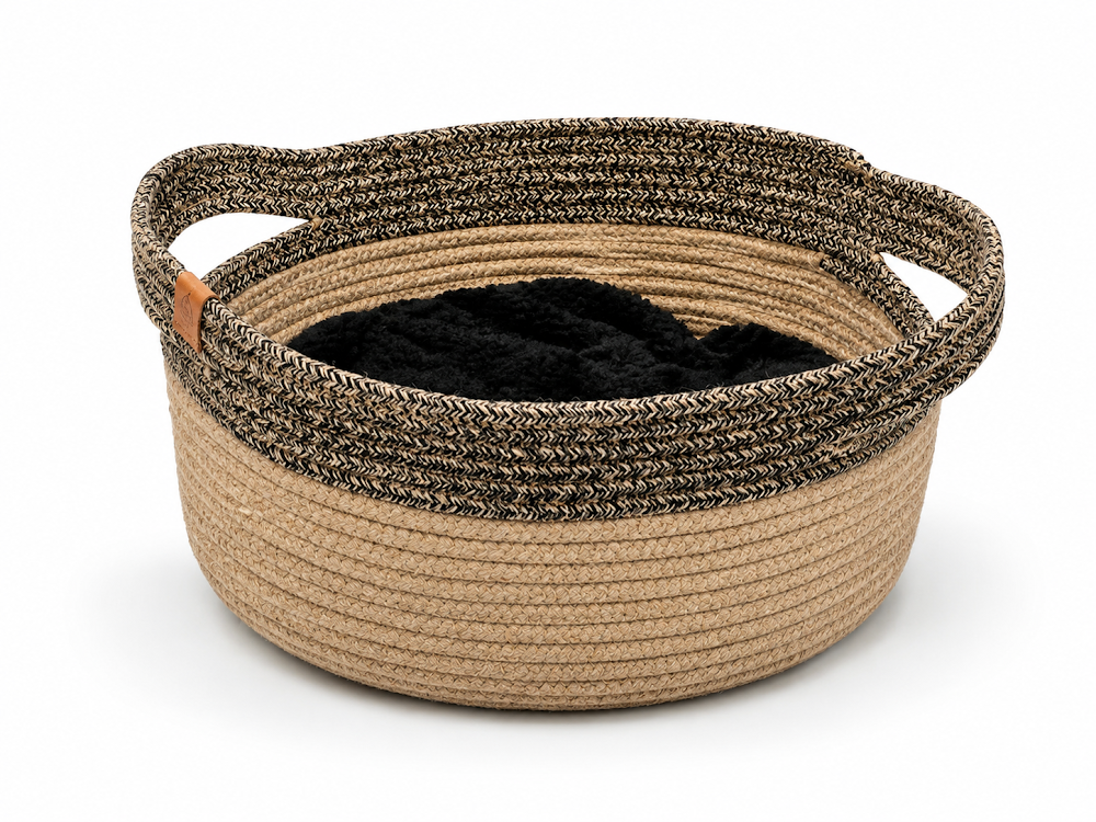 Tod Cat Basket Wood Color