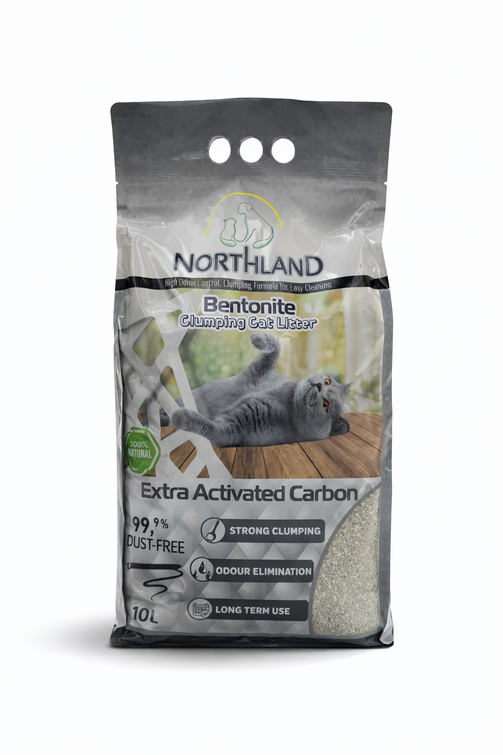 Northland Cat litter Activated Carbon - 10L