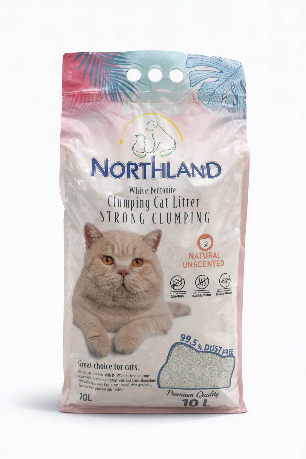 Northland Unscented Clumping Cat Litter - 10L