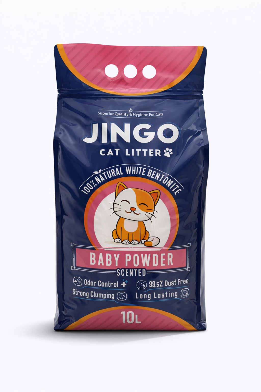 Jingo Baby Powder Cat Litter - 10L