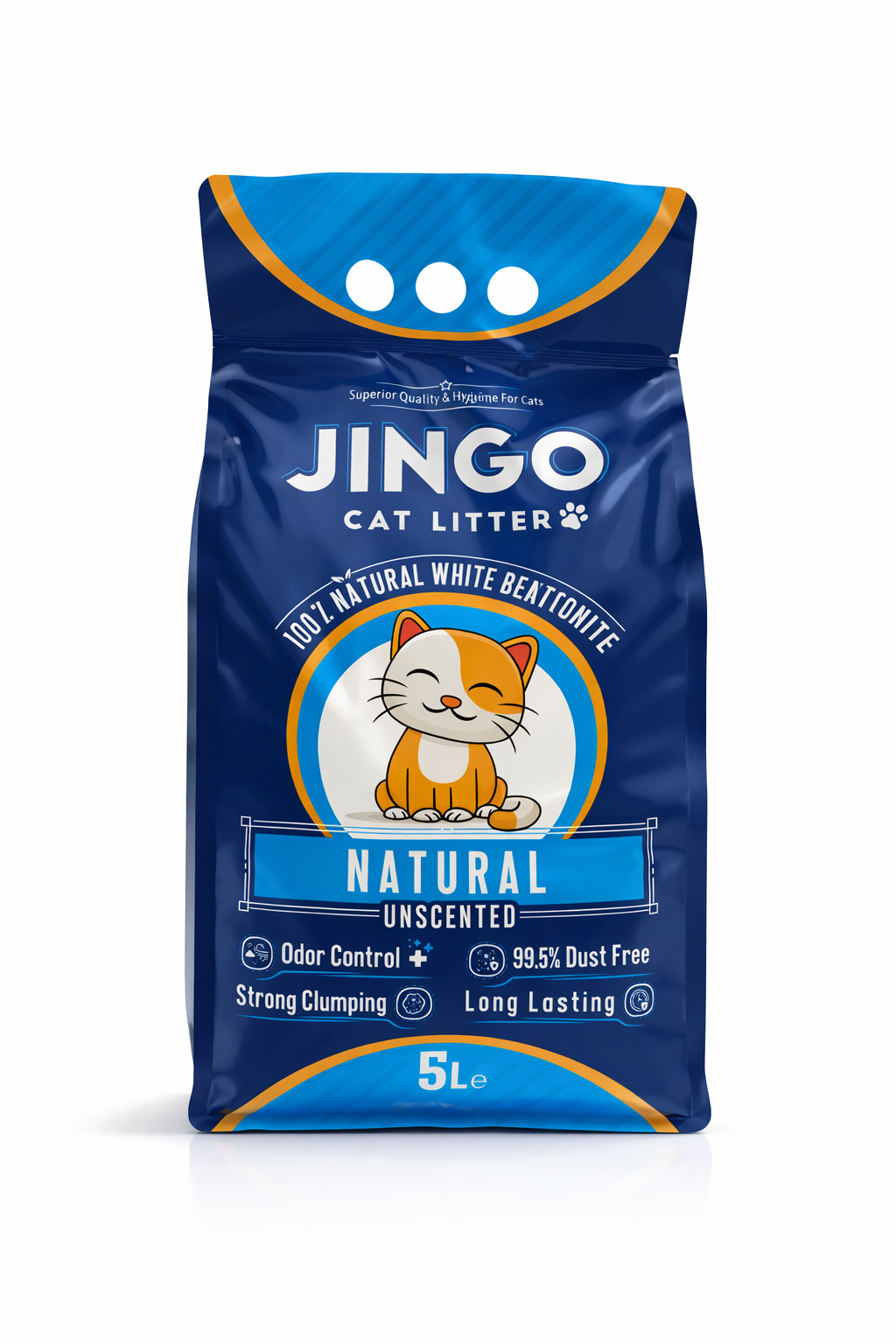 Jingo Cat Litter Natural Unscented - 5L
