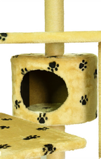 Paws cat tree - catsy cat tree -cat forest -Big cat tree -side view -detailed  view 