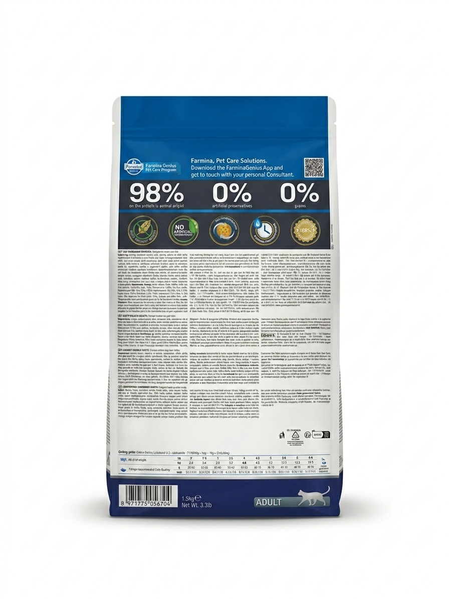 FARMINA N&D Dry Food Cat Ocean Herring and Orange recipe Adult 1.5kg