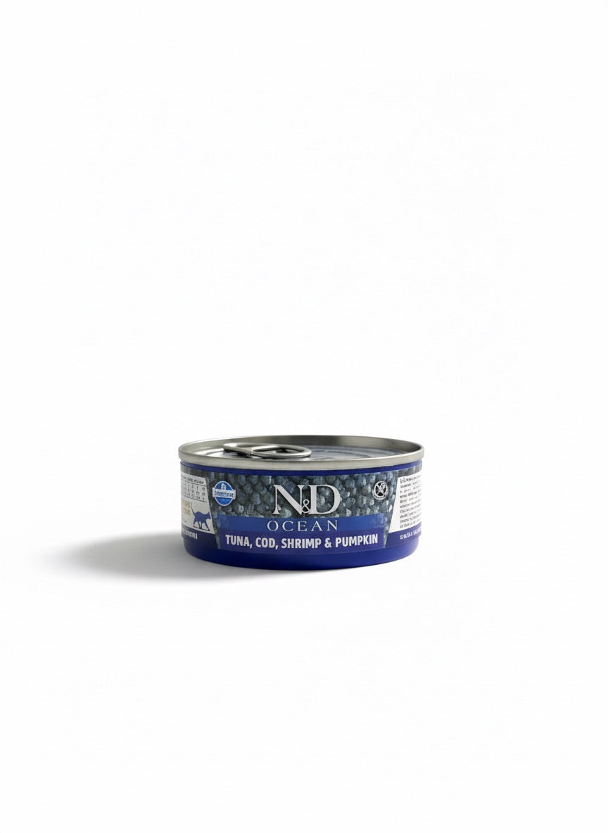Farmina N&D Cat Wet Food, Tuna, Cod, Shrimp & Pumpkin