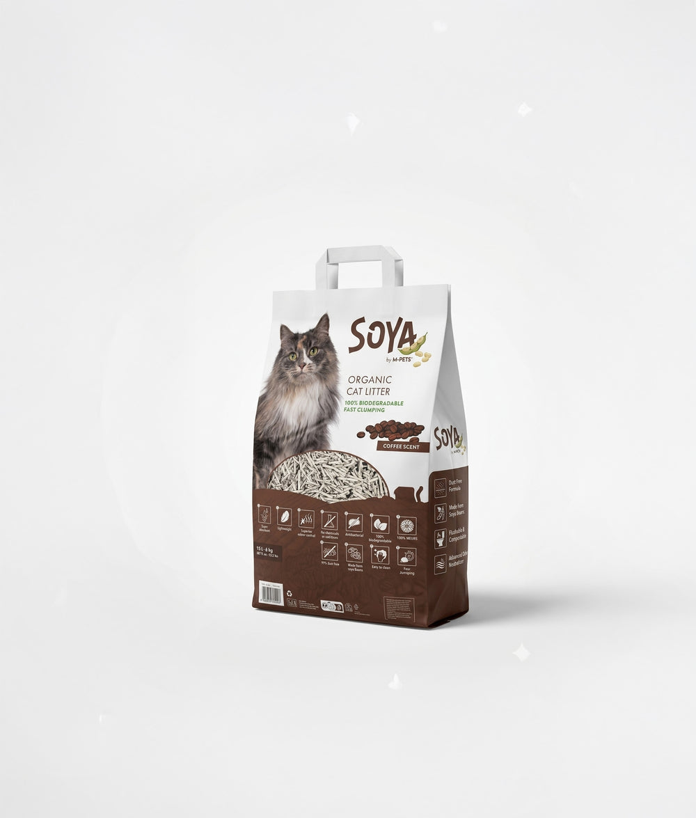 Soya organic Cat litter - Coffee scent 15 L