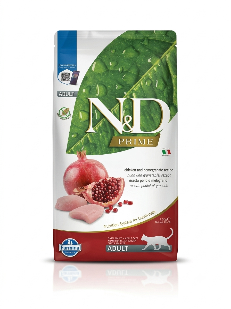 FARMINA N&D Dry Food Cat Prime Chicken & Pomegranate recipe Adult 1.5kg