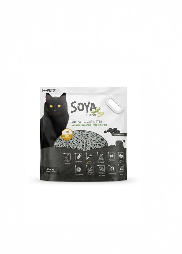 Soya Cat Litter - with Charcoal 15L