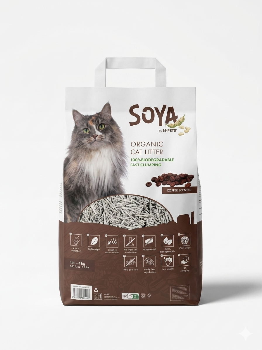 Soya organic Cat litter - Coffee scent 10 L