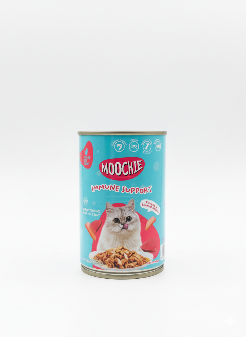 MOOCHIE Immune Support - Adult cat  wet food 400g