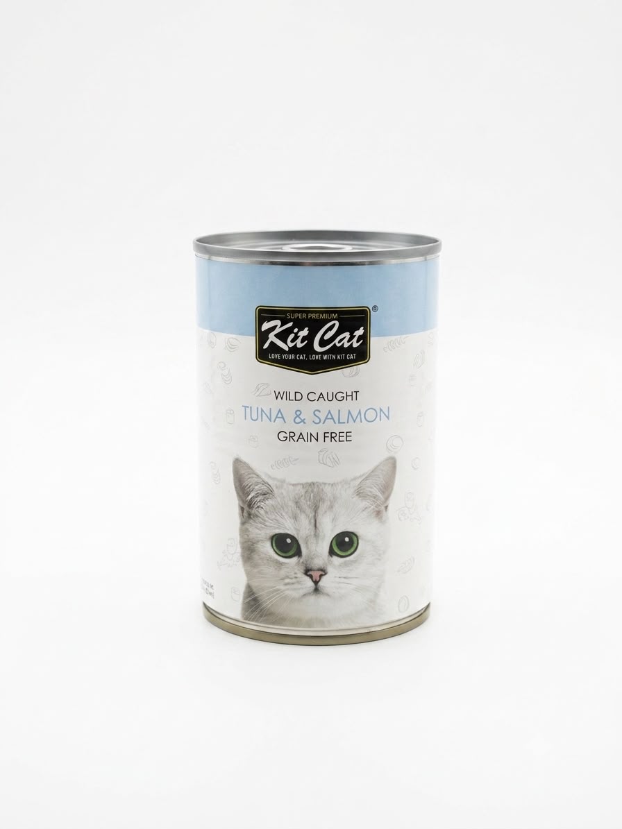 Kit Cat Wet Food Atlantic Tuna With Wild Salmon 400g