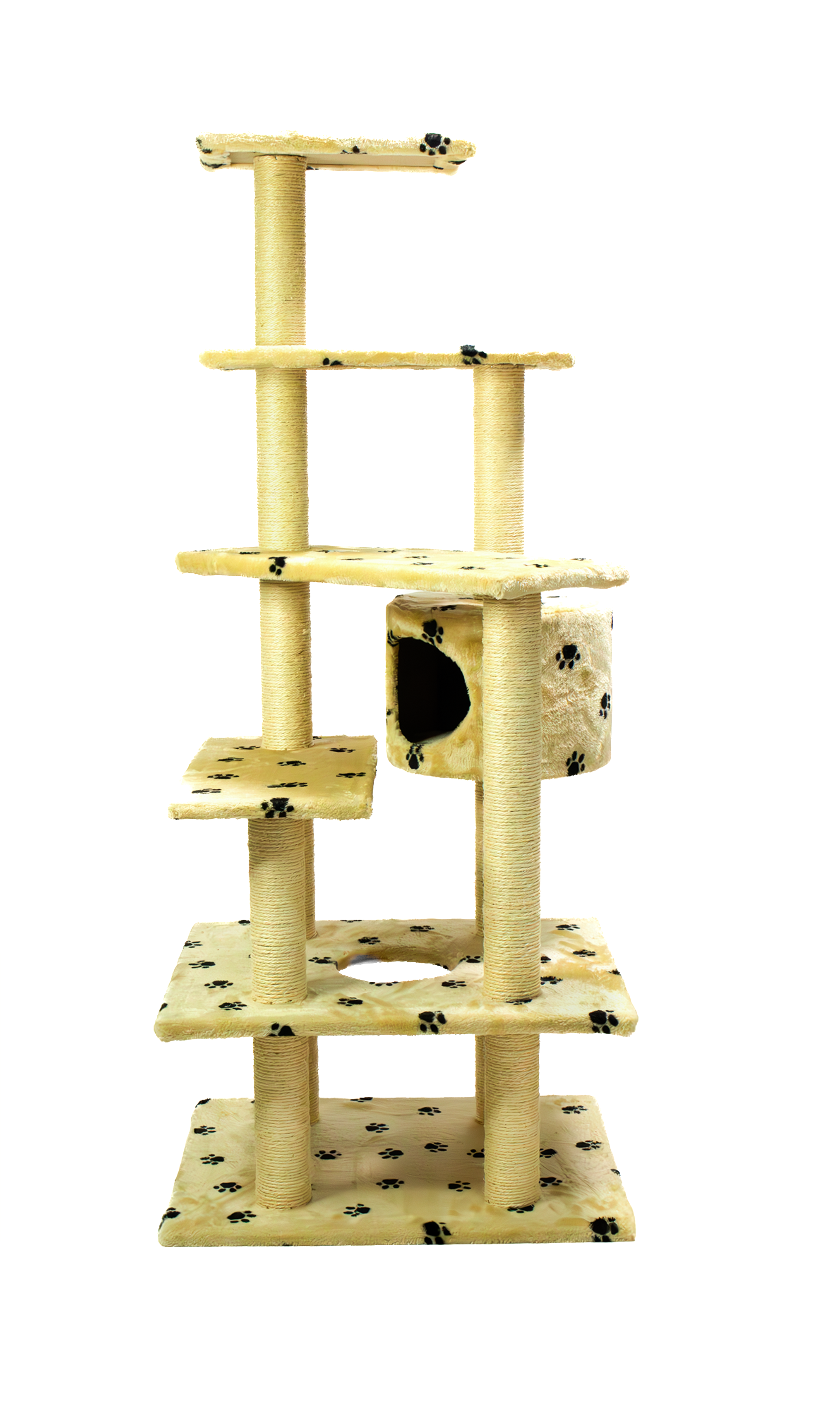 Paws cat tree - catsy cat tree -cat forest -Big cat tree -side view 