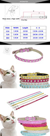 Diamond Rhinestone Cat Collar